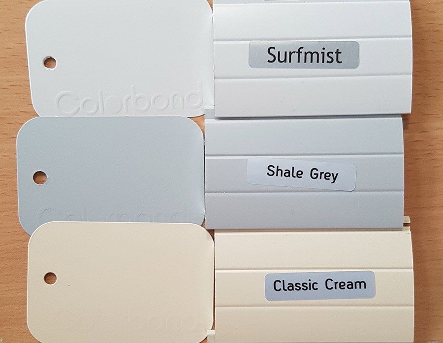 Colorbond Colour Comparison
