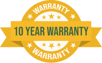 10 Year Warranty Gives Peace Of Mind